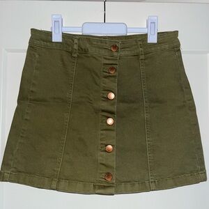 Forever 21 olive green skirt